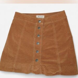 Madewell Tan A-Line Mini Skirt Casual